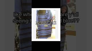 THE PICTURE IS WHITE & GOLD. #whiteandgolddress #blackandbluedress #dress #blackandblue