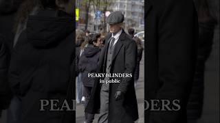 ( Peaky Blinders ) Thomas Shelby Outfits Public Reaction #peakyblinders #tommyshelby #viralshort