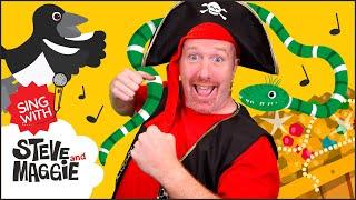 Pirate Adventure Song for Kids with Steve and Maggie | Songs for kids | Sing with Steve and Maggie