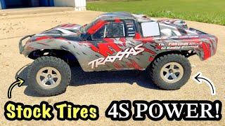 Will STOCK TIRES Hold up to 4S BRUSHLESS POWER??   “The CHEAPEST Traxxas Slash PROJECT”