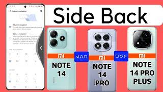 how to enable side back button in Redmi note 14 pro/Redmi side back button kaise lagaye/back setting