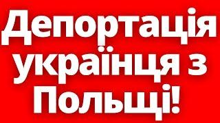 Депортація українця з Польщі! В чому загроза для інших?! Новини Польщі