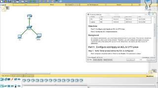 9.2.3.3 Packet Tracer - Configuring an ACL on VTY Lines