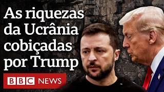 Os minérios da Ucrânia que viraram centrais nas negociações entre Trump e Zelensky