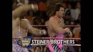 Steiner Brothers vs Jobber George South & Ricky Nelson WWF Superstars 1993