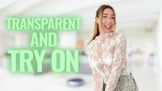 4K] Transparent Tops Try On Haul | Get Ready (2024)