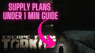 Supply Plans Escape From Tarkov Under A Minute Quest Guide Therapist Woods #eft