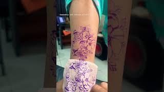 Book an appointment #follow #instagram @inkcannabis  #liontattoo #with #flowers #tattooartist