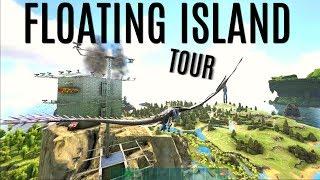 FLOATING ISLAND FULL BASE TOUR - Classic PVP (E16) - ARK Survival