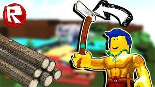 РОБЛОКС симулятор дровосека. МОЖНО ЛИ ЗАЛЕЗТЬ В ЛЕСОПИОКУ? | ROBLOX по русски