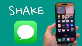 How To Send Message With Shake Effect on iPhone