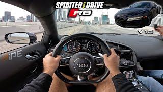 Audi R8 V10 POV City Drive - Pure V10 Sound  (no yapping)