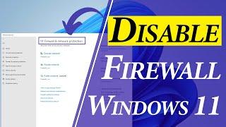 How to turn off firewall in windows 11