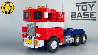 【LEGO Optimus Prime transform!】Лего 10302 Оптимус Прайм Лего кирпичный грузовик робот игрушки