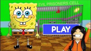 ESCAPA de la PRISION de BOB ESPONJA ROBLOX | paolazgames