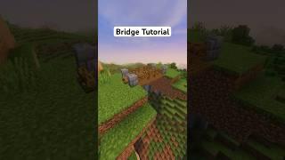 Bridge Tutorial in Minecraft #shorts