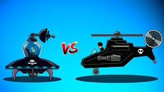 OVERLORD vs HELLACOPTER the BOSS mode what's better than Hills Of Steel games about tanks