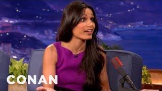 Freida Pinto Can't Drive Or Swim | CONAN on TBS