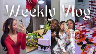 Valentine’s Week In My Life….maintenance days, V-Day, surprise gifts, galantines night, + more