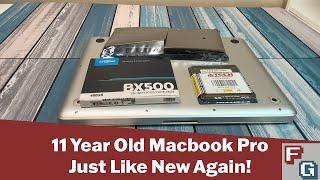 Upgrading a 2011 Macbook Pro - Like New Again! (SSD, RAM, Battery)