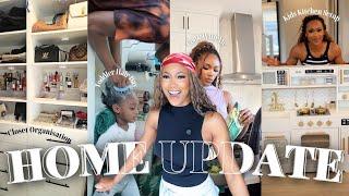 Home Reset Vlog: Closet Makeover, Toddler Kichen Setup, Amazon Haul & Kids Hair Day