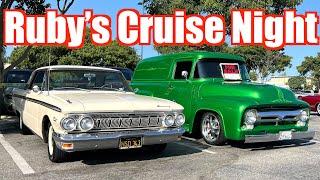 Ruby's Diner Cruise Night Car Show In Whittier - August 23, 2024