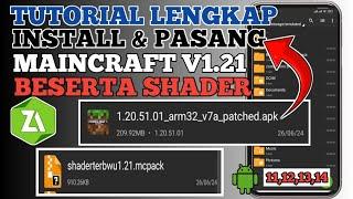 Tutorial Lengkap Install Maincraft Patch 1.21 Dan Memasang Shader Ke dalam gamenya