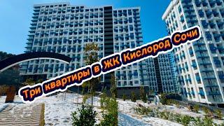 Три роскошных квартиры в ЖК Кислород Сочи. Красивые квартиры Сочи