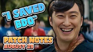 Jae Saved BDO? | BDO Patch Notes Rundown August 29th