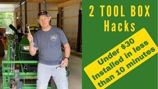 #170 John Deere 2038R 2032R - Two Tool Box Hacks in under 10 Minutes for Less Than $30