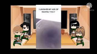 Aot react to tik Tok Ship and meme || manga spoiler alert || bonus + || full screen