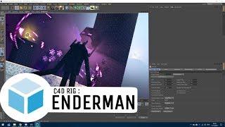 C4D (CINEMA 4D) ENDERMAN RIG