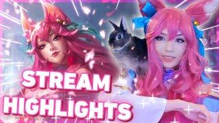 EMIRU  Spirit Blossom Ahri Cosplay  TWITCH HIGHLIGHTS 