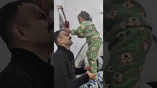 Aashvee Bani Shaktimaan  #cutebaby #fatherdaughter #fun #shortsfeed #shorts #ytshorts #viralvideos