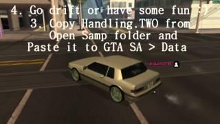 GTA SA: How To Get Open Samp / Handling Lines On SAMP 0.3e