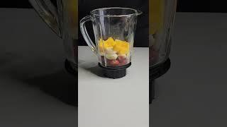 Strawberry mixed with mango and banana Mr  Asmer #asmr #juice #mixshake #shortsvideo