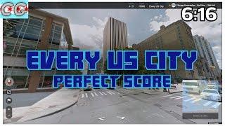 Geoguessr - Every US City! - Perfect Score 25000 Points 6:16