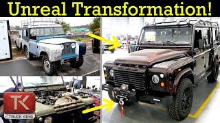 You HAVE to See These Land Rover Defenders - Watch This Shop Take Old Defenders and Make Them New!