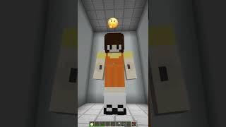 Time Stopped Squid Game vs Great Emoji Reaction #shorts #minecraft #meme