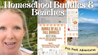 Homeschool Fall Bundle & Beaches//Homeschool Resources//Maui Beaches//Pitt Pack Adventures