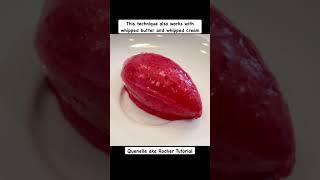 How to Quenelle or Rocher (Fine Dining Ice Cream Scooping Technique) #shorts