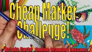 Cheap Art supply Challenge: Destruction of the Markers