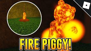 How to get the "FIRE PIGGY" BADGE & MORPH in INFECTEDDEVELOPER'S PIGGY RP | Roblox