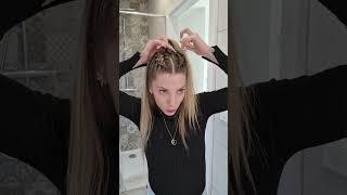 CUTE BRAIDED HALF UP HAIRSTYLE  #hairstyle #braid #hairtutorial #halfuphalfdown #braidedhair