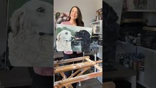 Tilly & Barnys story ️ #petportraitartist #petportrait #memorialart #artist #dogpainting #art