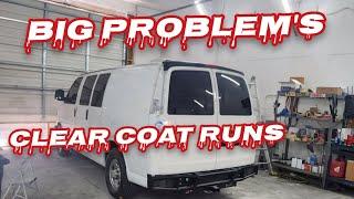 Sanding out clear coat runs and mistakes