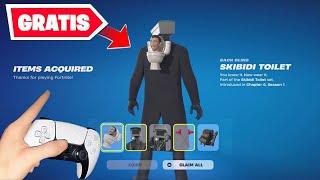 ¡GRATIS! Como CONSEGUIR el LOTE de *SKIBIDI TOILET* GRATIS en FORTNITE! 