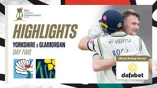 Highlights: Yorkshire vs Glamorgan - Day Two | Root & Bean sprout runs for Yorkshire