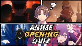 ANIME OPENING QUIZ | 30 OPENINGS! 