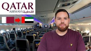 QATAR AIRWAYS A350 Economy Review ️ World's Best Airline? | DOH - DXB